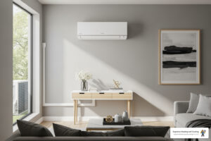 Ductless AC installation