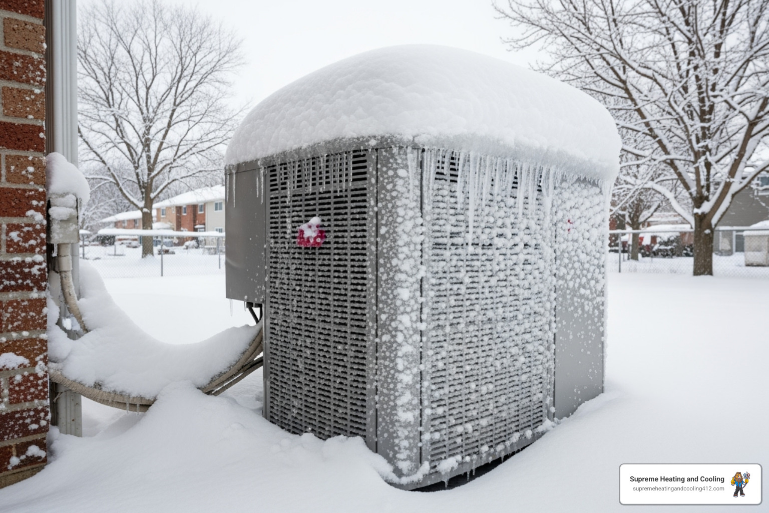 heat pump frozen in baldwin, pa